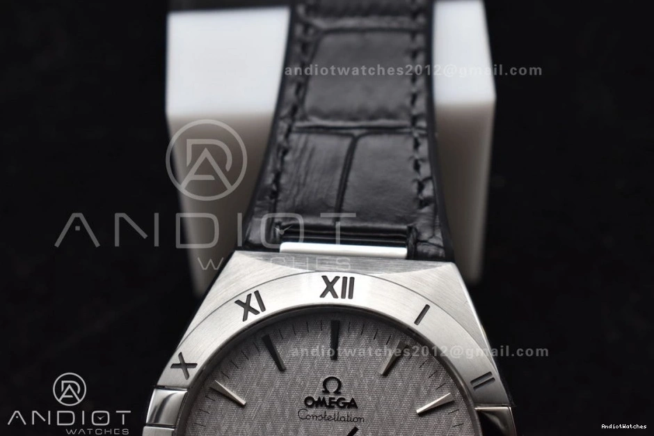 1:1 Gummy Constellation Compact SS 548 Super Black A8900 Clone on Edition Strap VSF Best Gray Dial 1016